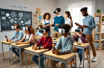 VR headsets for a virtual field trip